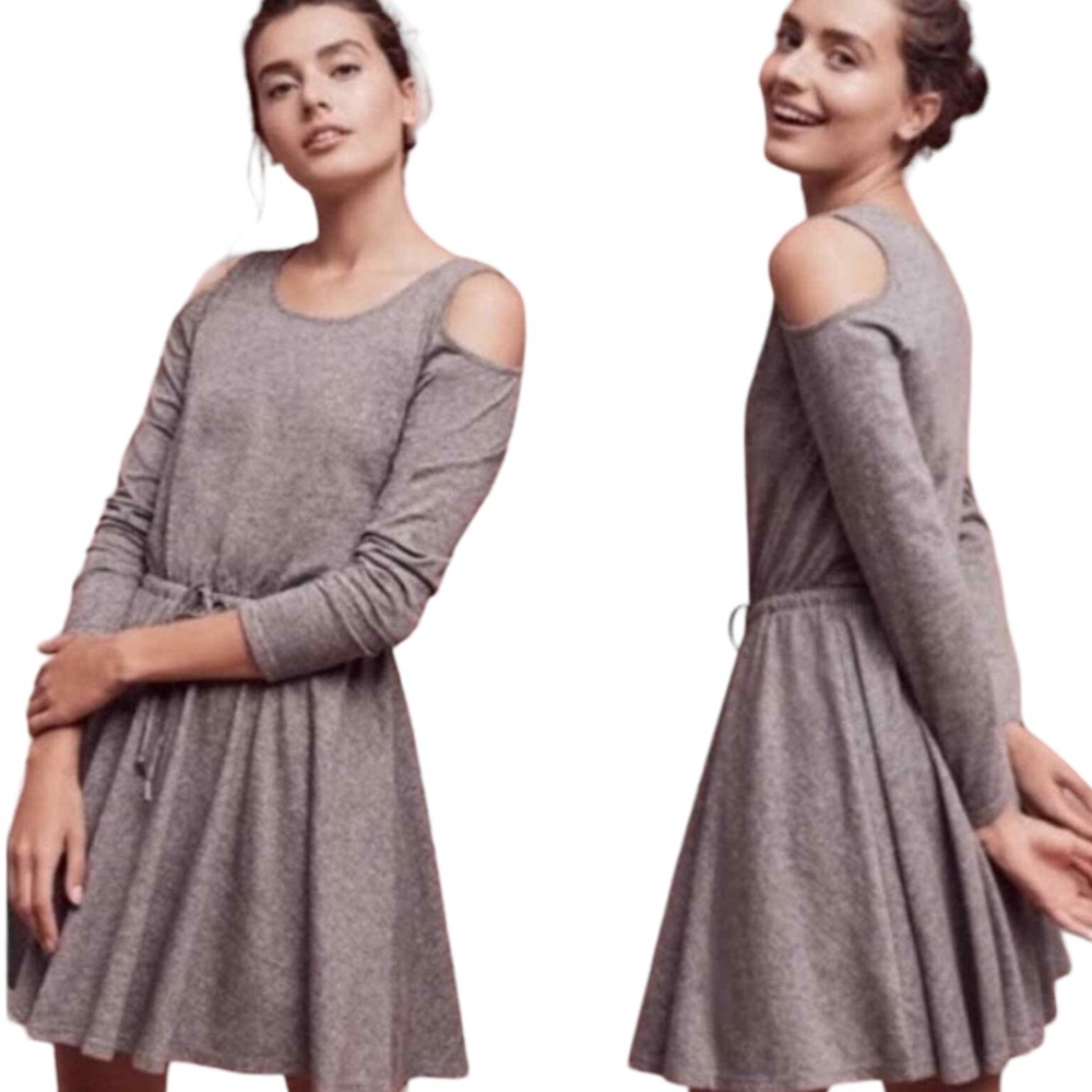 Anthropologie Lili’s Closet “Jamma” Grey Cotton Dress - Women’s Size XS